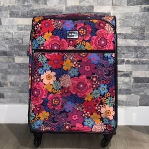 Vera Bradley large floral suitcase
